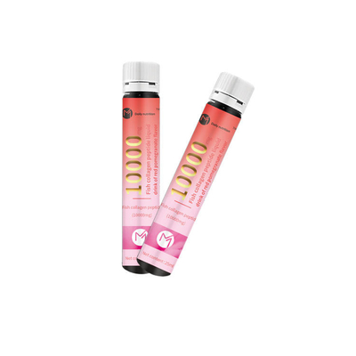 OEM 피부 광택 바다 콜라겐은 과일 효소 검붉은 오렌지 가다랭이포 탄력 있는 콜라겐 펩티드 음료 경구 액체를 마십니다