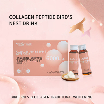 OEM 미용 피부 미백 및 노화 방지 미용 콜라겐 펩타이드 새 둥지 구강 액체