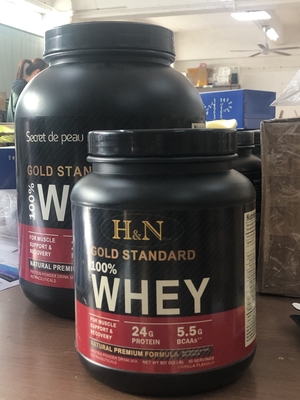 OEM 5lb 개인 라벨 유장 프로테인은 금본위제에게 100% 단백질 분말을 지어주는 분말 본체 근육을 분리합니다