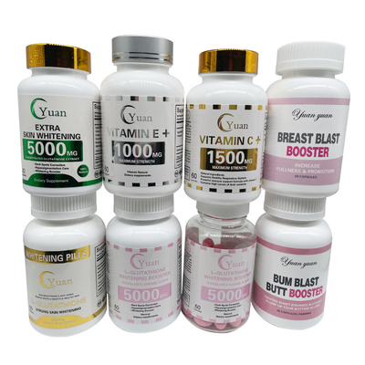 5000MG 3X 추가 미백 진주 분말 OEM 글루타맥스 글루타티온 피부 미백 알약