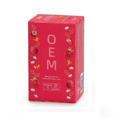 OEM은 새로워지고 건강 음료가 딸기 라즈베리 고요한 과일차를 자루에 넣었습니다