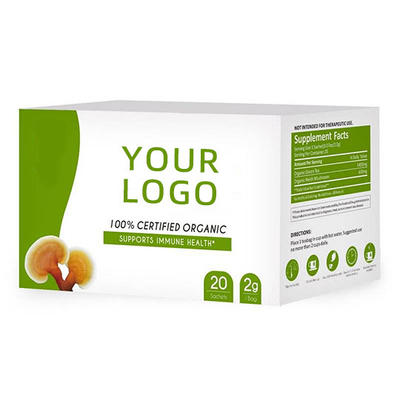 OEM Ganoderma Lucidum 버섯 Lingzhi 녹차 가방 인스턴트 허브 건강 해독 차