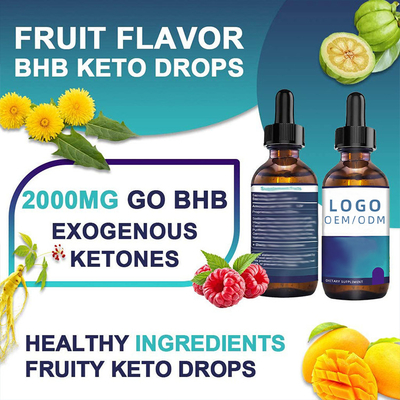 30ml 비오틴 콜라겐 드롭 슬리밍 BHB 케토 드롭 OEM 오일 씨 허브 추출물 에센셜 오일